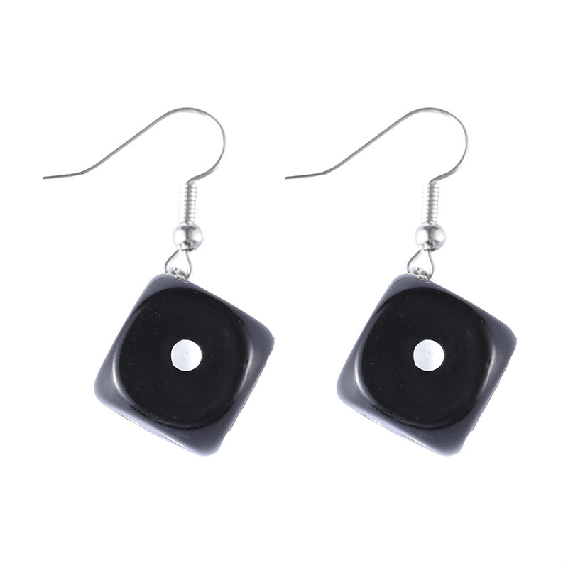 Party Games Gamecube - Pendientes Colgantes Cuadrados de Resina Acrílica