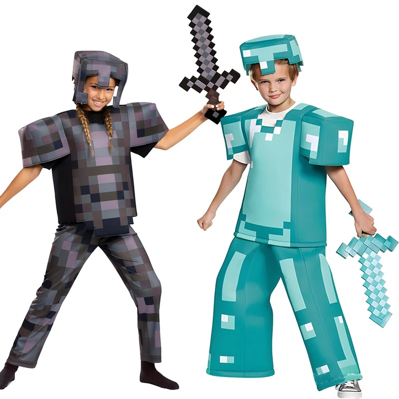 Party Games Kids - Disfraz de Steve, Personaje de Videojuego,