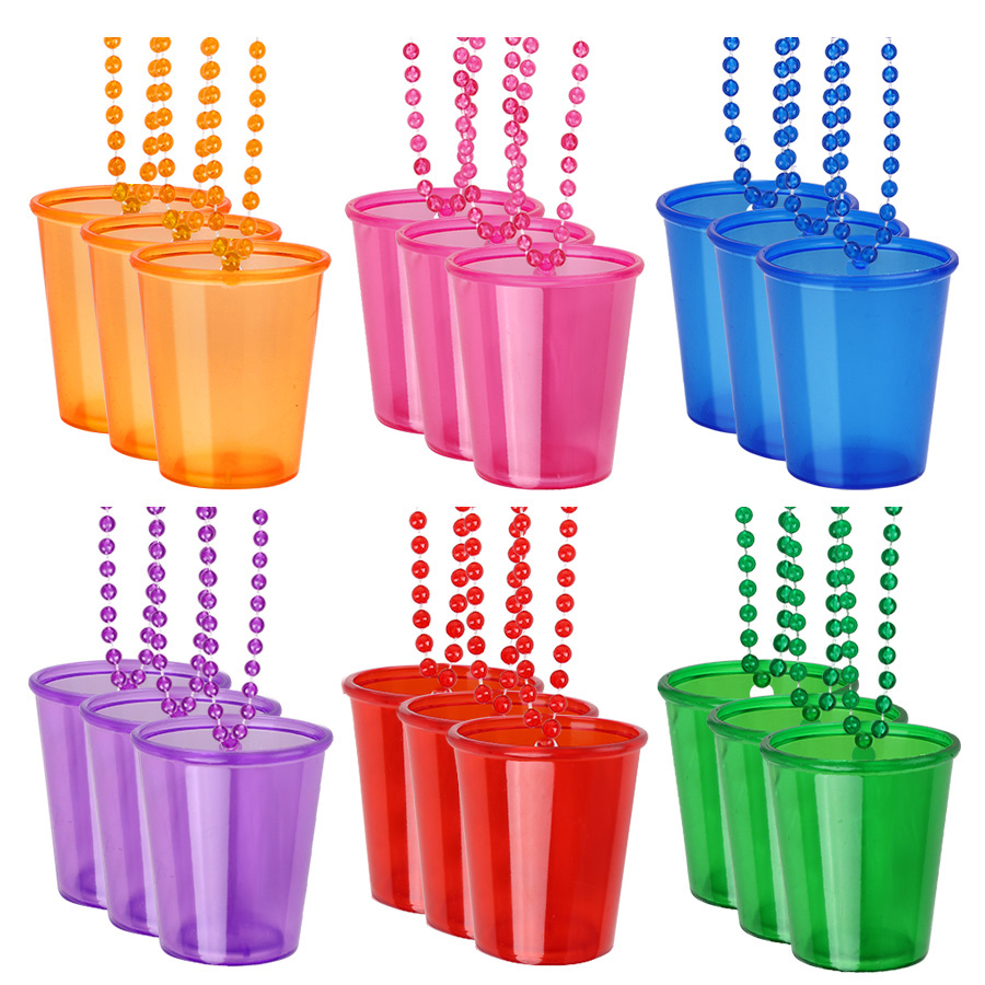 Party Games Bachelorette - 12 Vasos de Plástico con Cuentas