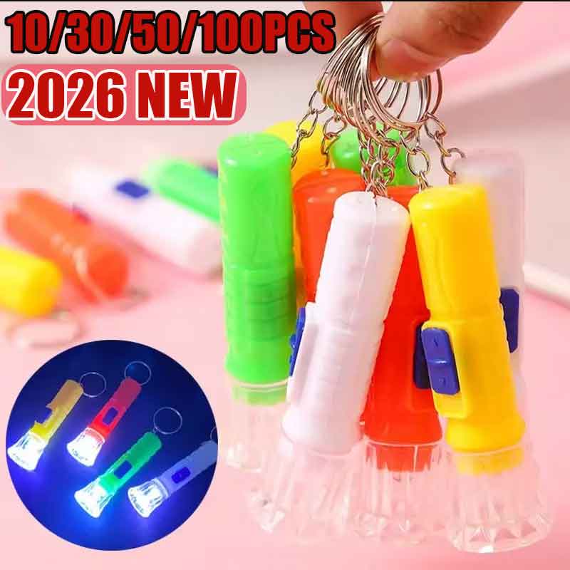 Party Games Kids - 10/30/50/100PCS Mini Linterna LED de Juguete