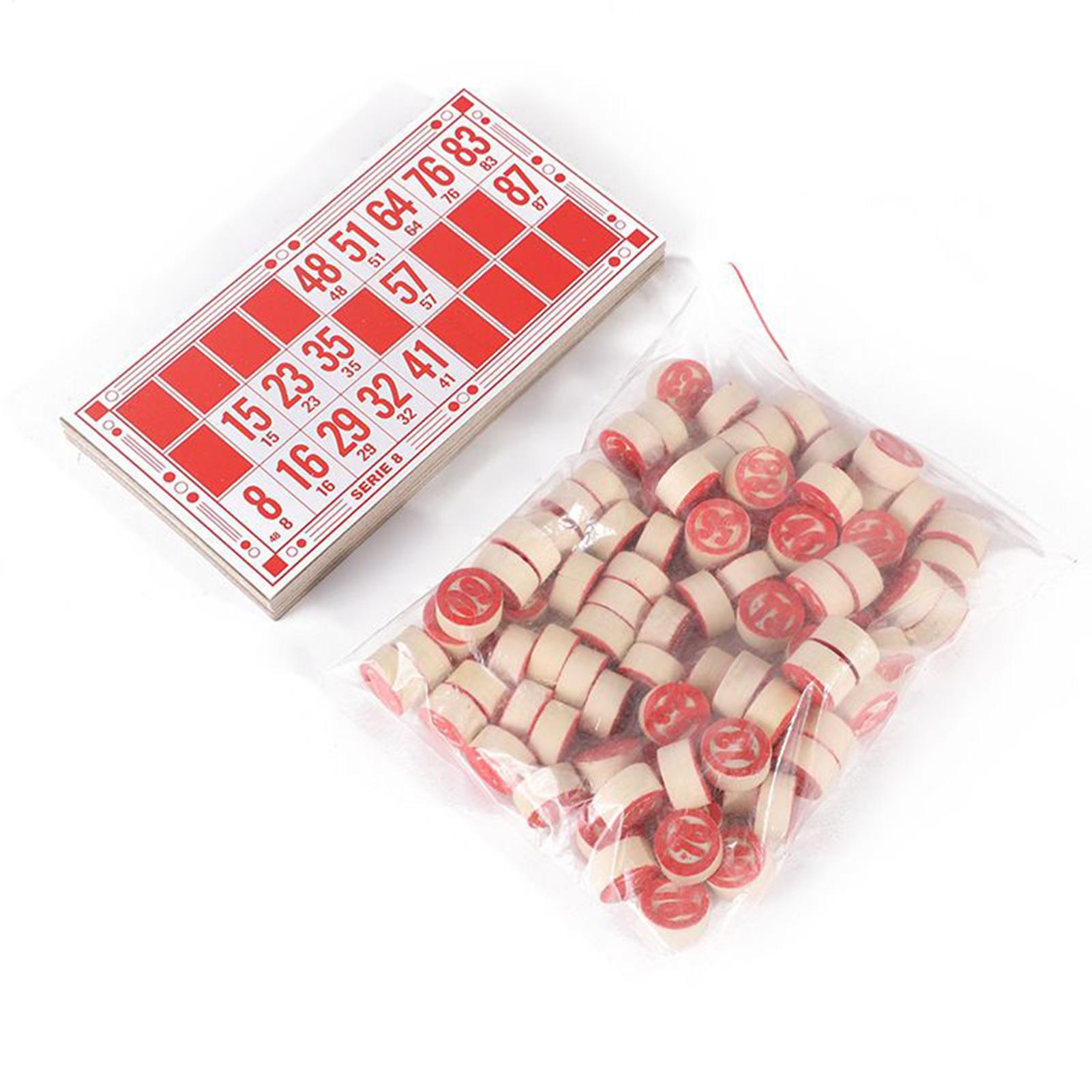 Party Games For Large Groups - Juego de bingo Vintage de madera,