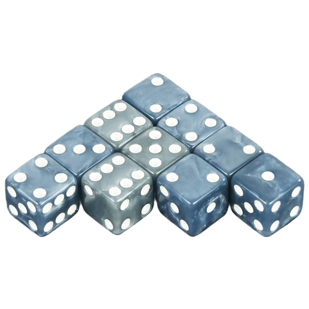 Party Games Gamecube - Dados con efecto mármol, 10 unid/set,