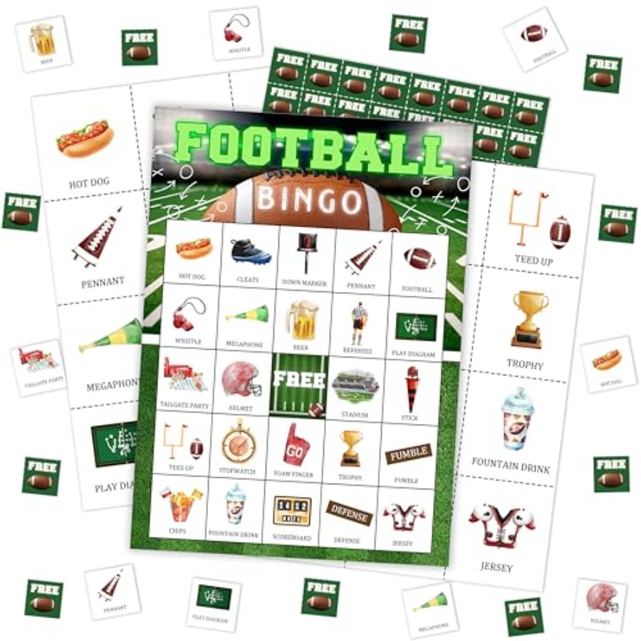 Party Games For Large Groups - Tarjeta de juego de bingo para