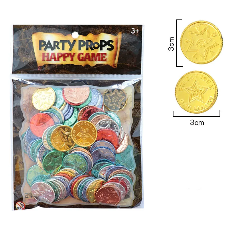 100 Monedas de Oro Pirata para - Party Games No Props reseña y precio