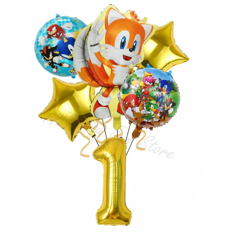Set de 6 Globos de Anime con D - Party Games Good reseña y precio