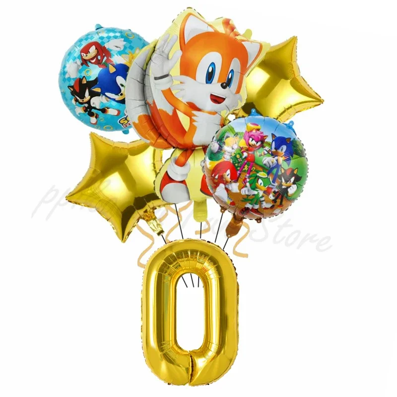 Set de 6 Globos de Anime con D - Party Games Good reseña y precio