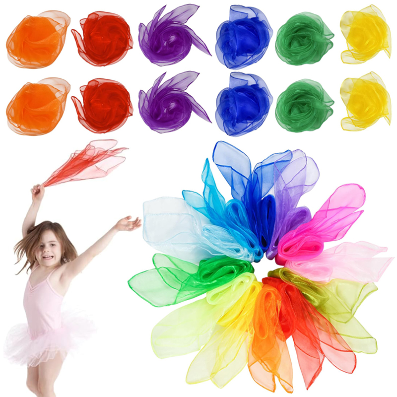 Bufanda de seda de seis colore - Party Games No Props reseña y precio