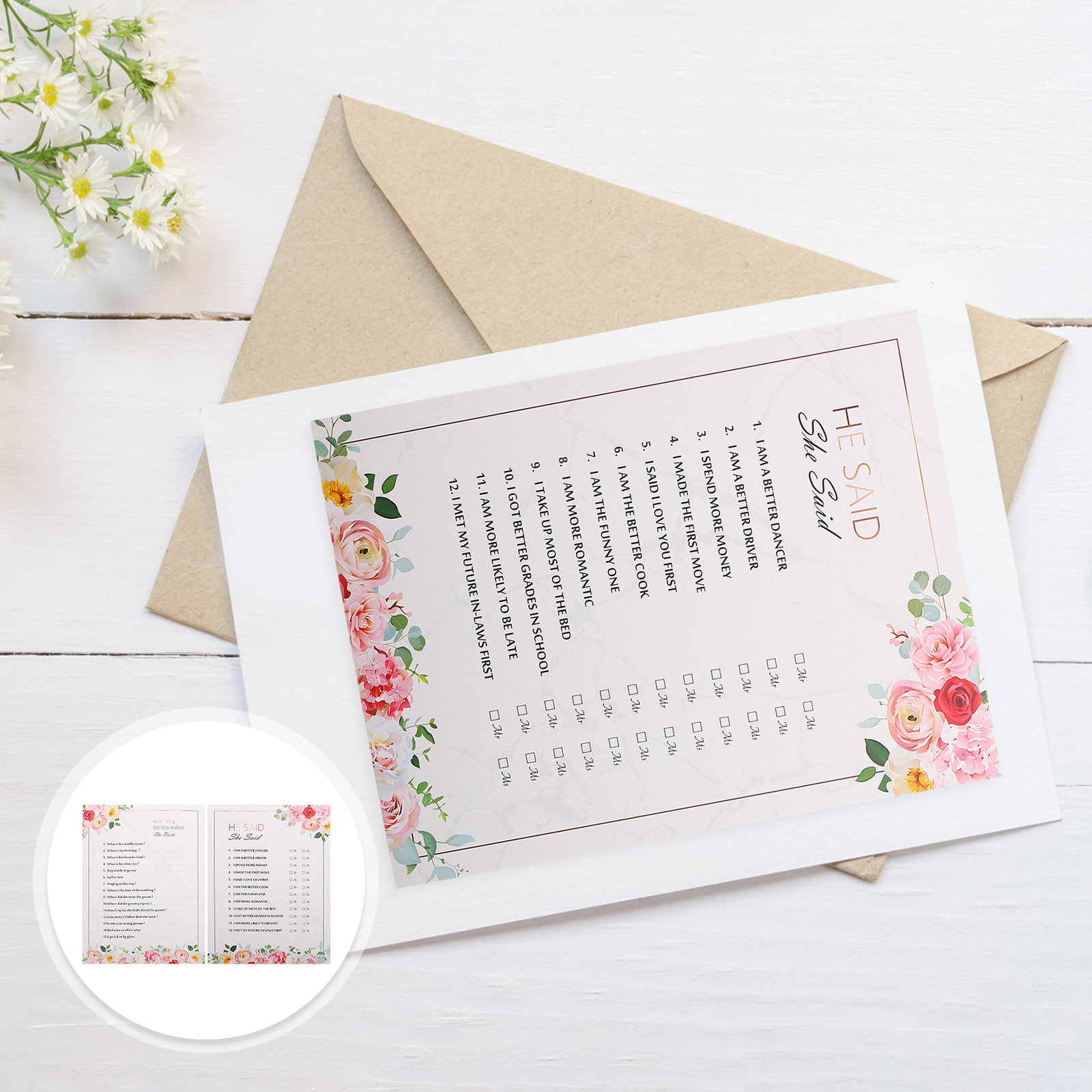 20 tarjetas de juego de pregun - Party Games Bachelorette reseña y precio