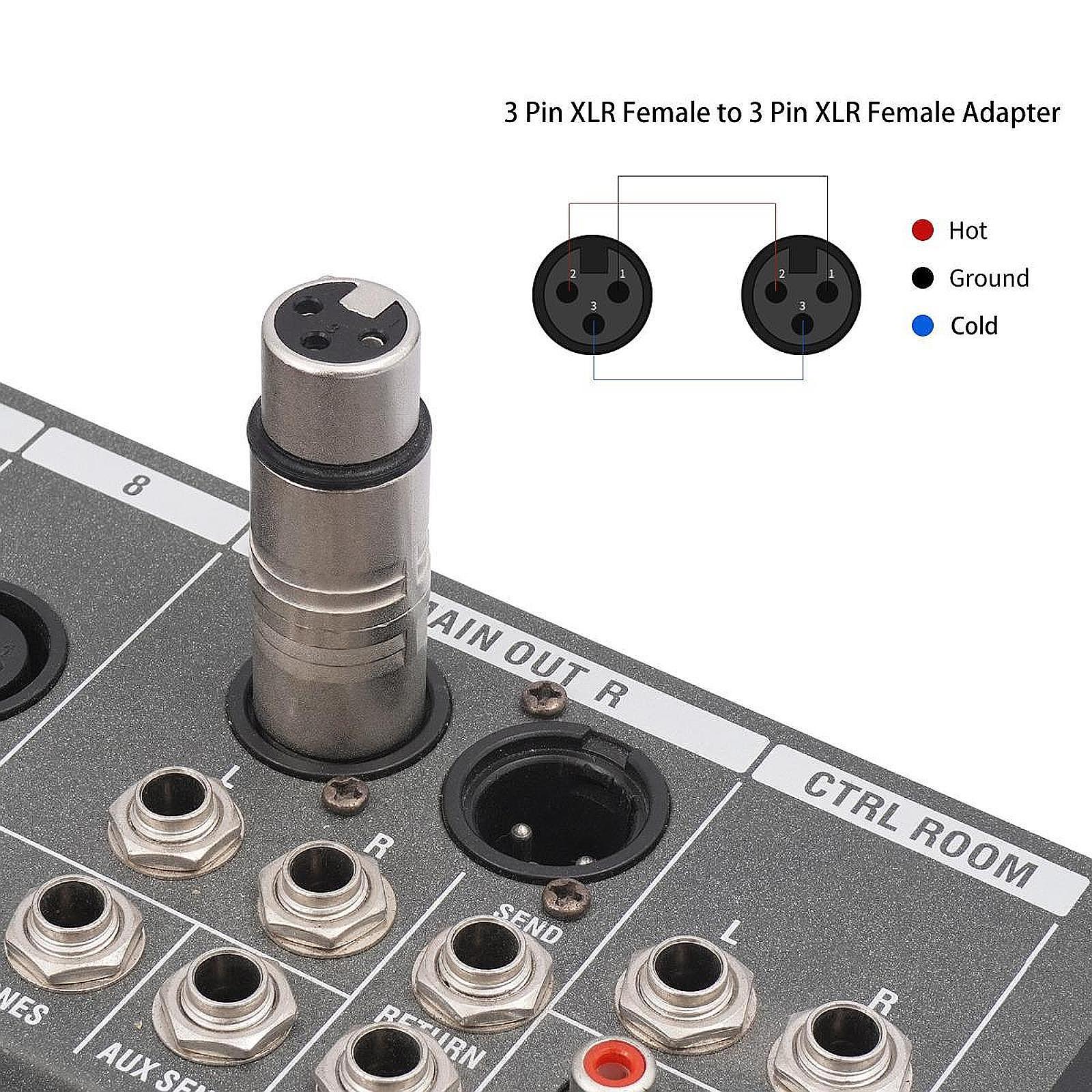 XLR Adapter Extension Coupler  - Party Games Stream reseña y precio