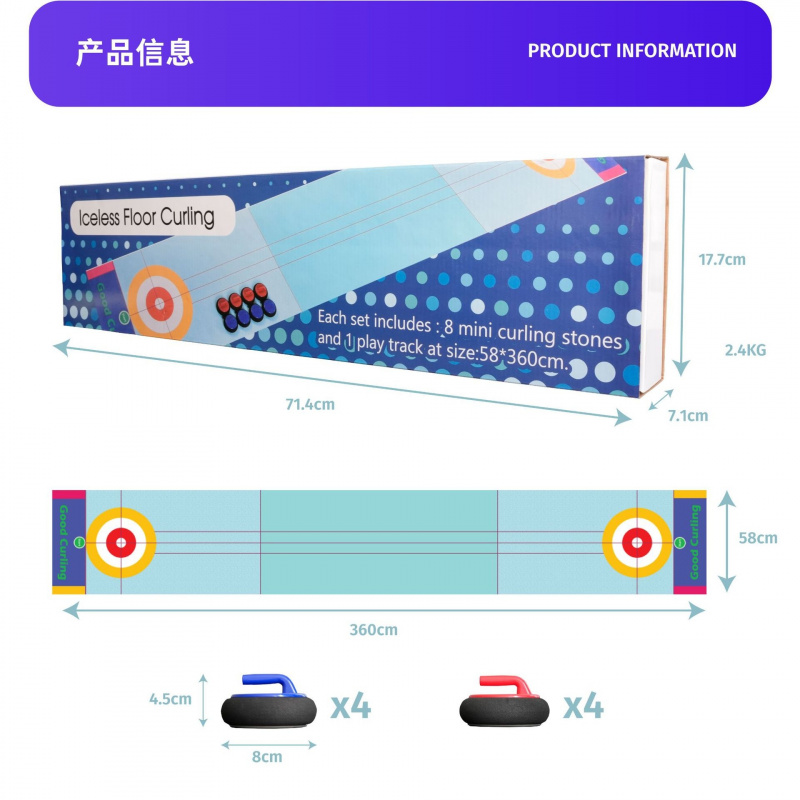 Juego de Curling de Mesa, Jueg - Party Family Games reseña y precio
